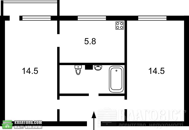 Sell 2-room apartment. Киев, Богомольца — photo 5