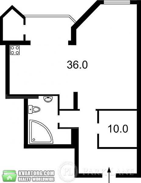 Sell 1-room apartment. Киев, Кудряшова — photo 8
