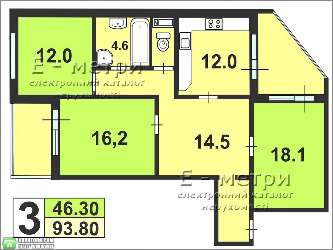Sell 3-room apartment. Киев, Вишняковская — photo 10