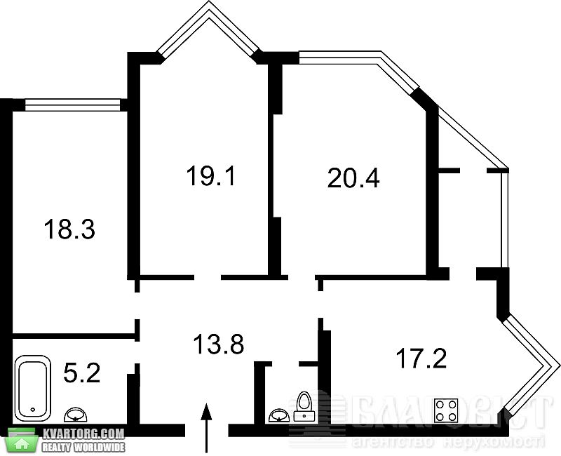 Sell 3-room apartment. Киев,  Григоренко пр — photo 1