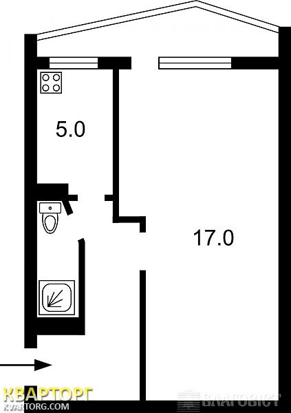 Sell 1-room apartment. Киев, Березняковская — photo 2