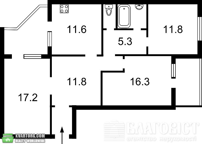 Sell 3-room apartment. Киев, Урловская — photo 9