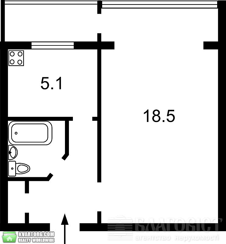 Sell 1-room apartment. Киев,  Энтузиастов — photo 2