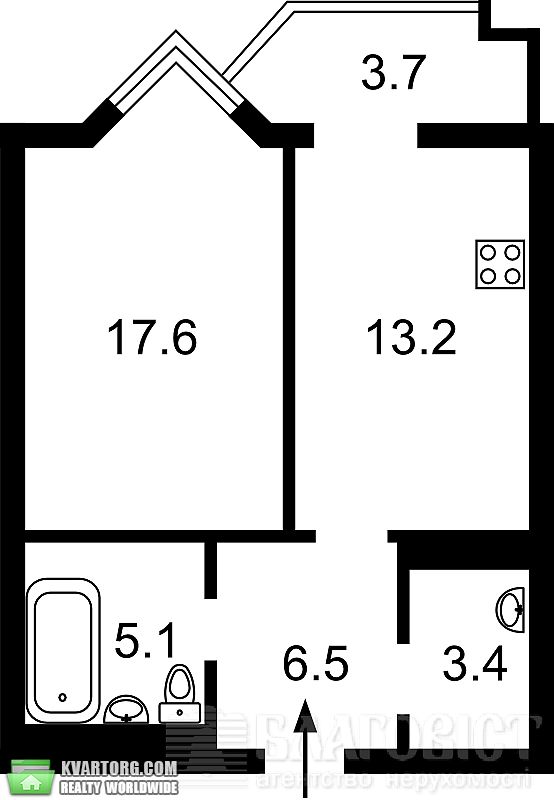 Sell 1-room apartment. Киев,  Барбюса — photo 4