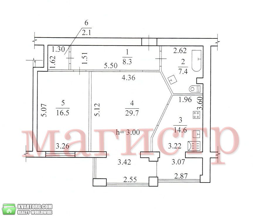 Sell 2-room apartment. Днепропетровск, Исполкомовская — photo 7