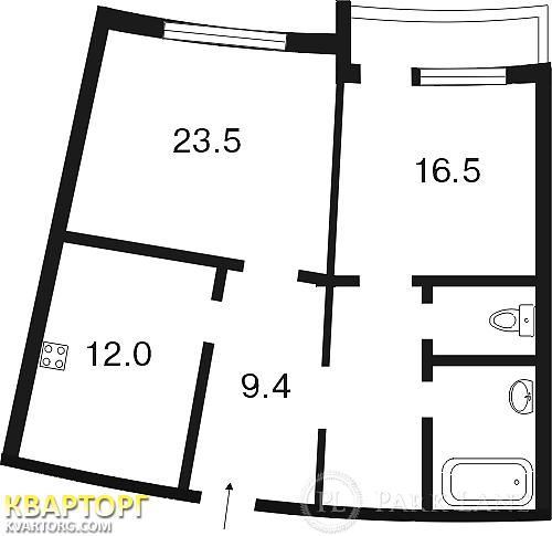 продам 2-комнатную квартиру. Киев,   Мельникова - фото 3
