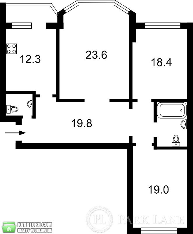 Sell 3-room apartment. Киев, Градинська — photo 5