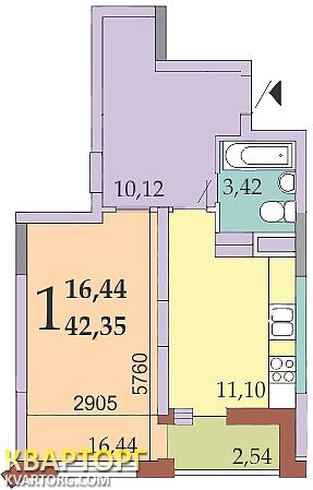 Sell 1-room apartment. Киев, Анны Ахматовой — photo 3