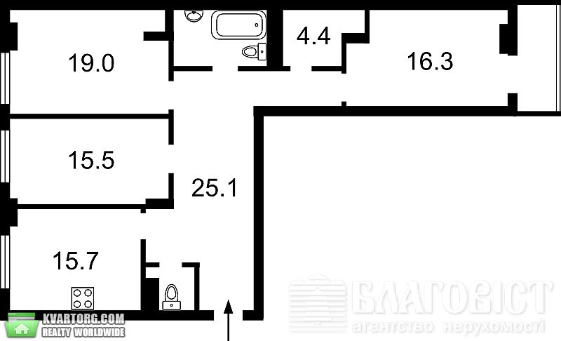Sell 3-room apartment. Киев,  Щорса — photo 3