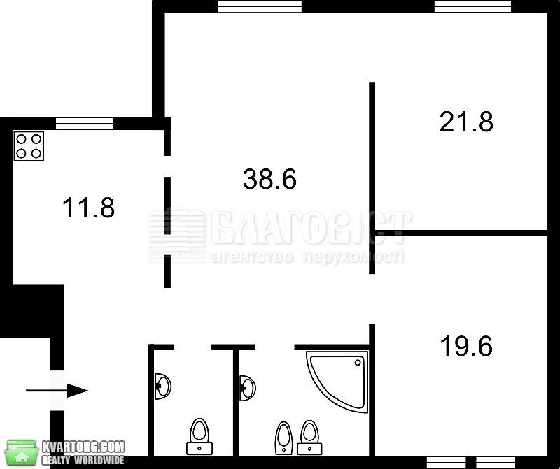 Sell 3-room apartment. Киев,  Лабораторная — photo 4