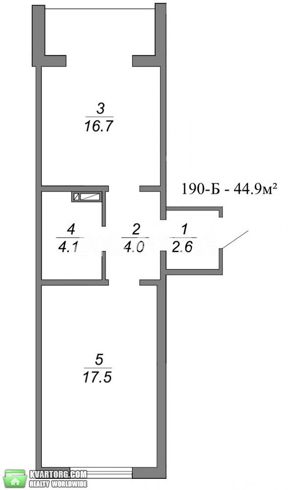 Sell 1-room apartment. Киев,  Ломоносова — photo 2