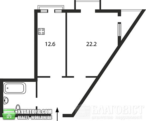 Sell 1-room apartment. Киев, Щорса — photo 2