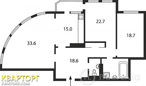 Sell 3-room apartment. Киев,  Ахматовой — photo 2