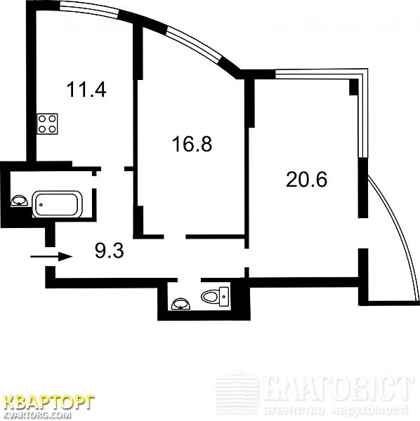 Sell 2-room apartment. Киев,  Шумского — photo 2