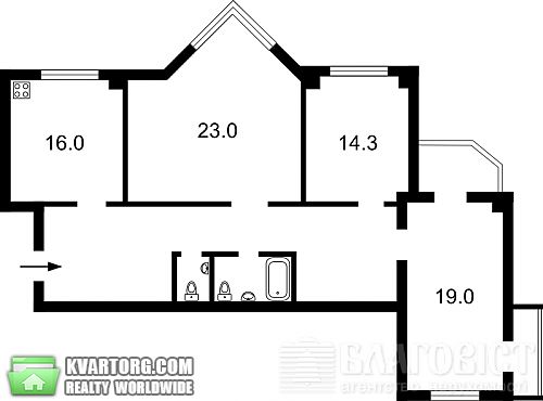 Sell 3-room apartment. Киев, Курская — photo 3