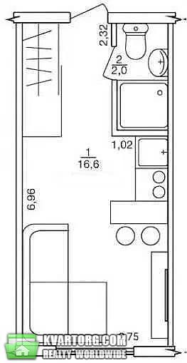 Sell 1-room apartment. Харьков, воробьевы горы на полях — photo 4