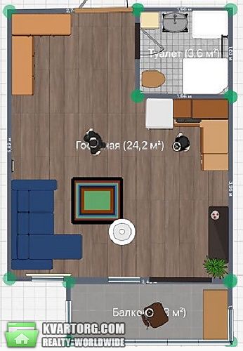 Sell 1-room apartment. Киев,  Метрологическая — photo 2