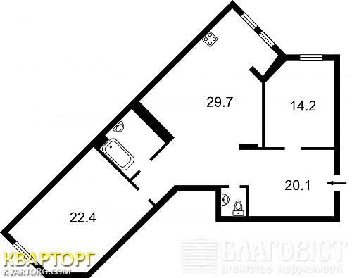 Sell 2-room apartment. Киев,  Голосеевская — photo 3