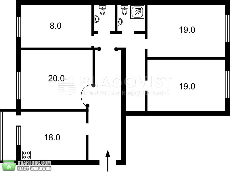 Sell 4-room apartment. Киев,  Щербакова — photo 4