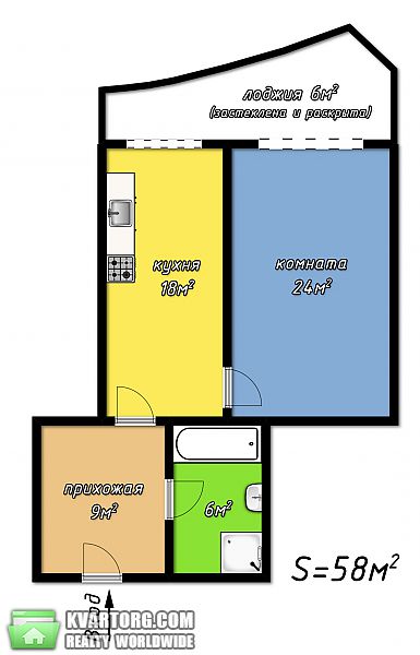Sell 1-room apartment. Одесса, Авдеева-Черноморского — photo 2