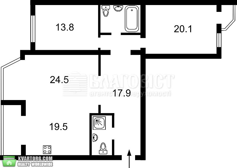 Sell 3-room apartment. Киев,  Ломоносова — photo 7