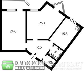 Sell 3-room apartment. Киев, Срибнокильская — photo 3