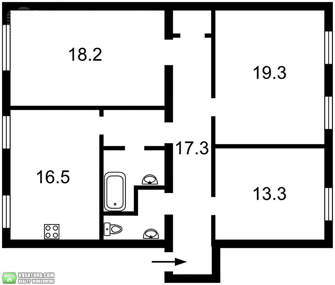 Sell 3-room apartment. Киев,  Салютная — photo 4