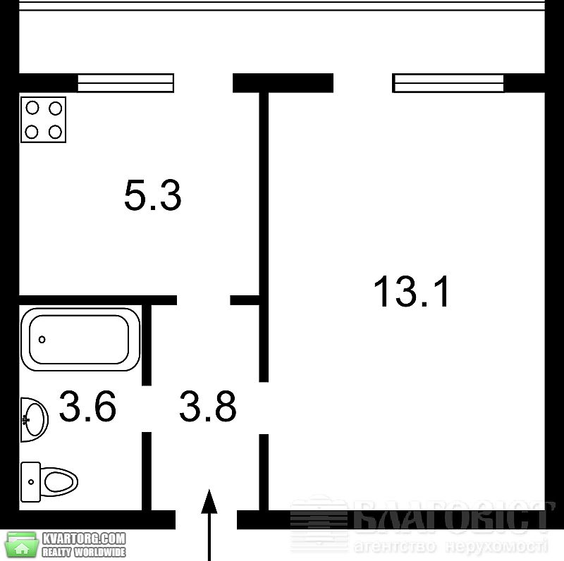 Sell 1-room apartment. Киев,  Вербицкого — photo 2