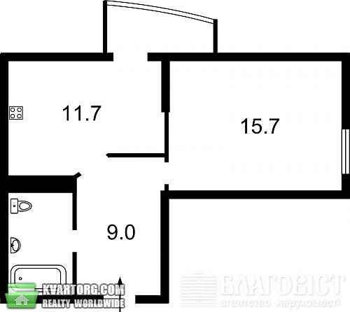 Sell 1-room apartment. Киев, Шумского — photo 2