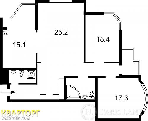 Sell 3-room apartment. Киев, Бажана — photo 2