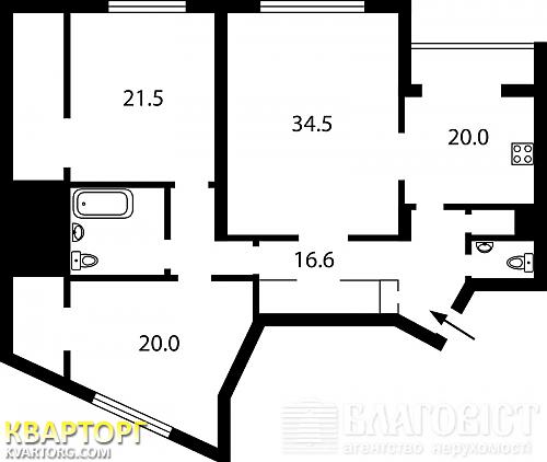 Sell 3-room apartment. Киев,  Мельникова — photo 2