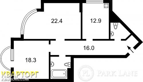 Sell 2-room apartment. Киев,  Ломоносова — photo 2