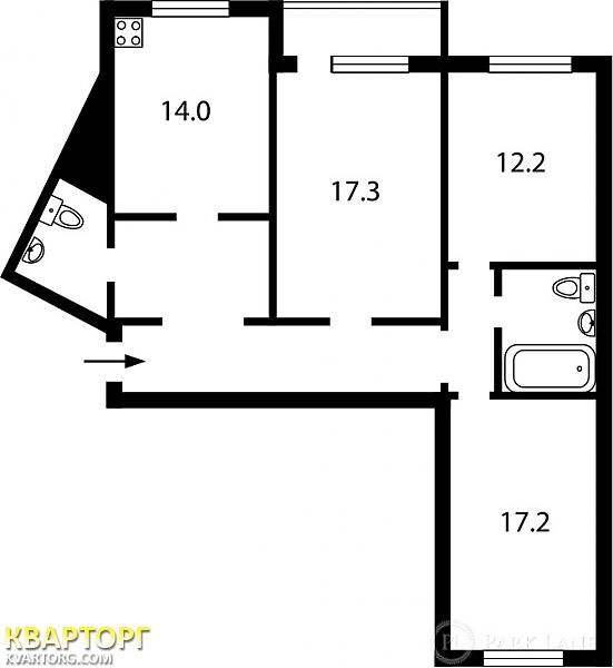 Sell 3-room apartment. Киев, Урловская — photo 2