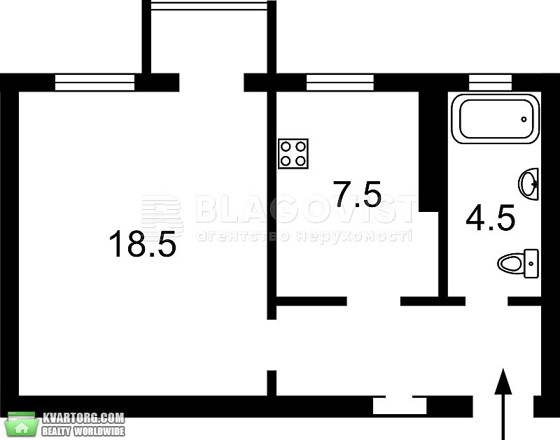 Sell 1-room apartment. Киев,  Пушкинская — photo 4