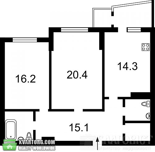 Sell 2-room apartment. Киев,  Лебедева Николая — photo 2