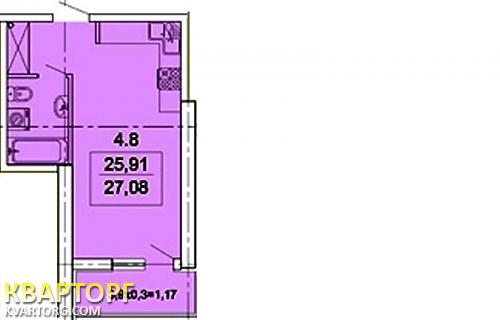 Sell 1-room apartment. Одесса, Педагогическая — photo 1