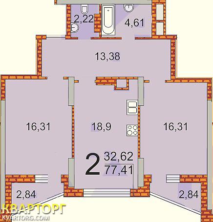 Sell 2-room apartment. Киев, Елены Пчелки — photo 4