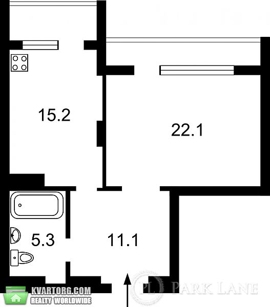 Sell 1-room apartment. Киев, Щорса — photo 6