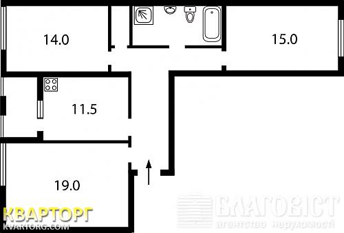 Sell 3-room apartment. Киев,  Регенераторна — photo 1