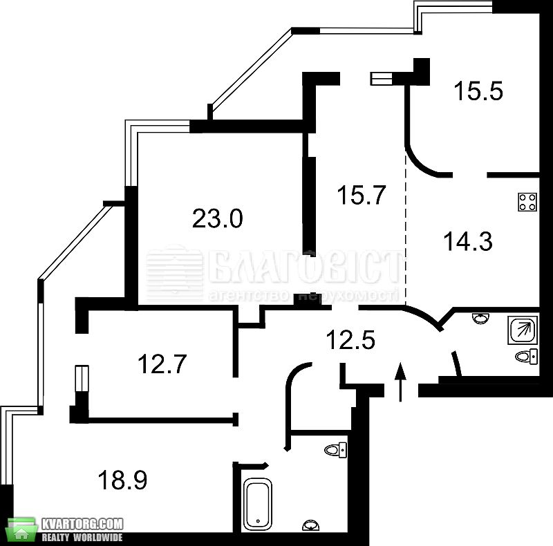 Sell 3-room apartment. Киев,  Щорса — photo 2