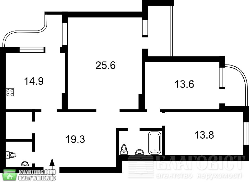 Sell 3-room apartment. Киев, Майорова — photo 5