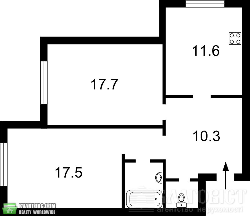 Sell 2-room apartment. Киев, Лаврухина — photo 3