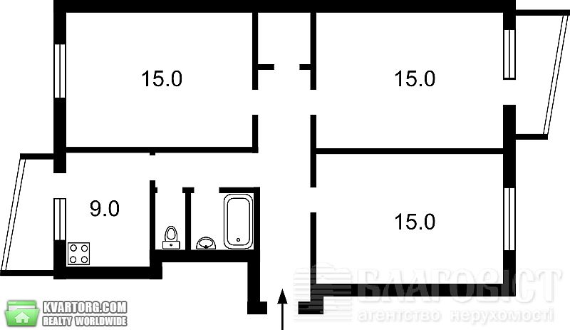 Sell 3-room apartment. Киев,  Рокоссовского пр — photo 9