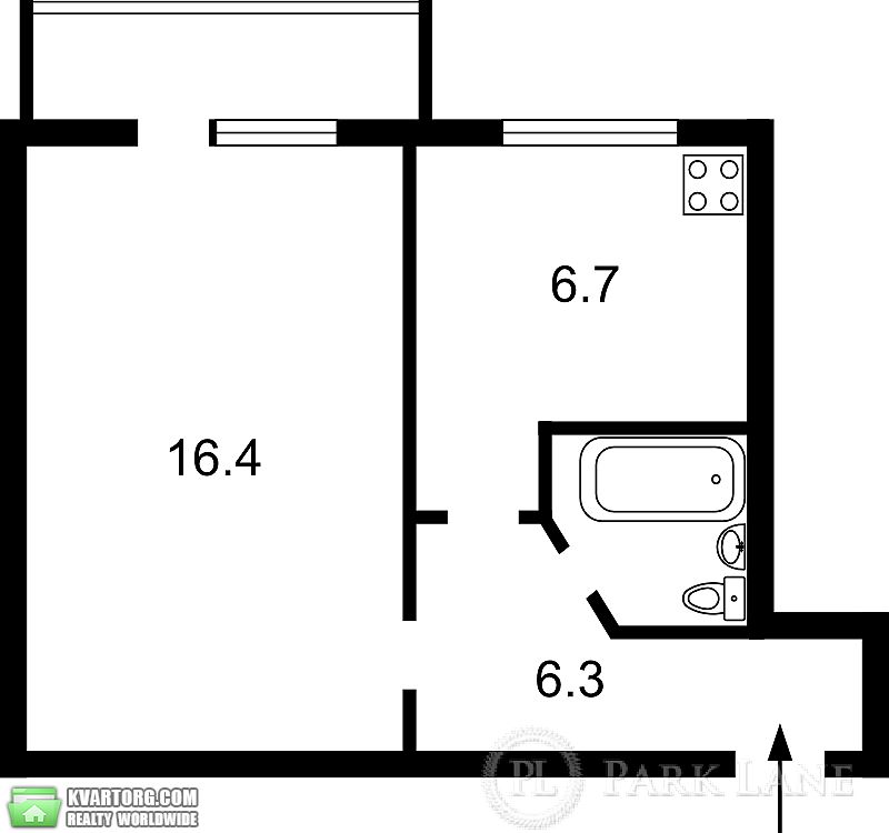 Sell 1-room apartment. Киев,  Тверской Тупик — photo 2
