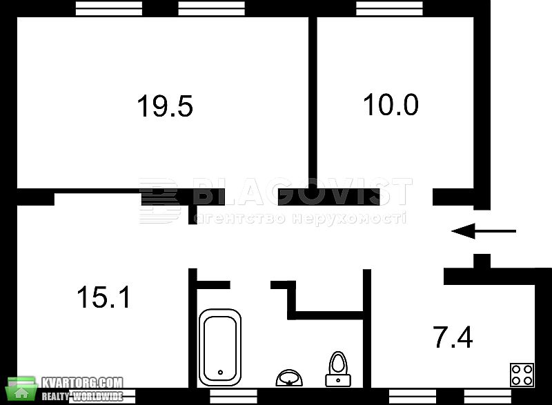 Sell 3-room apartment. Киев,  Довженко — photo 2