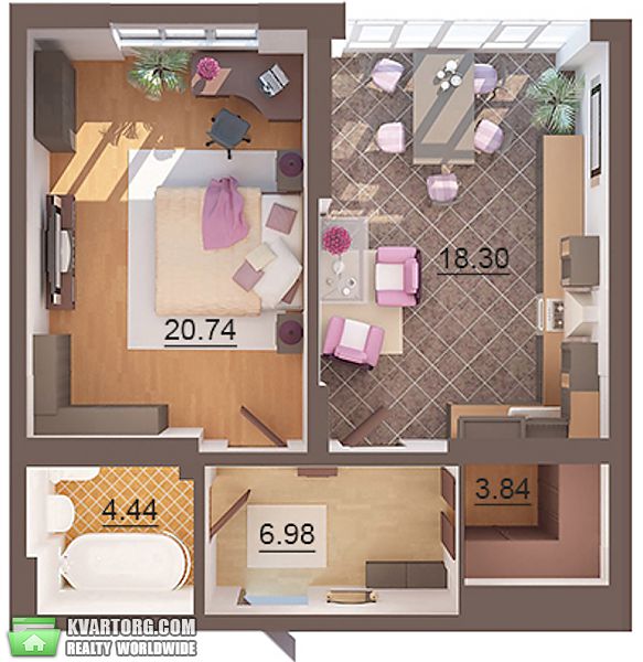 Sell 1-room apartment. Киев, Днепровская наб — photo 9