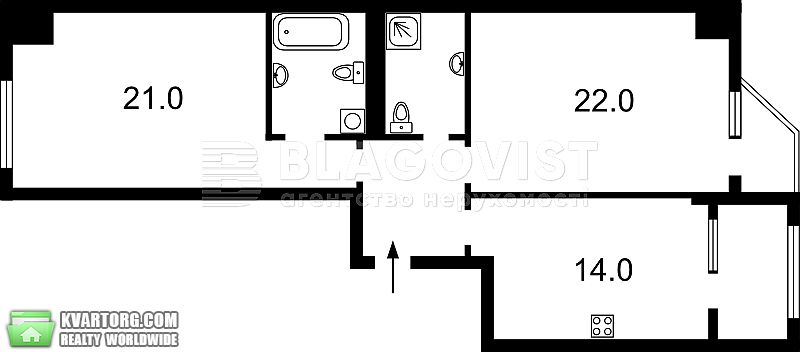 Sell 2-room apartment. Киев, ул. Белорусская — photo 4