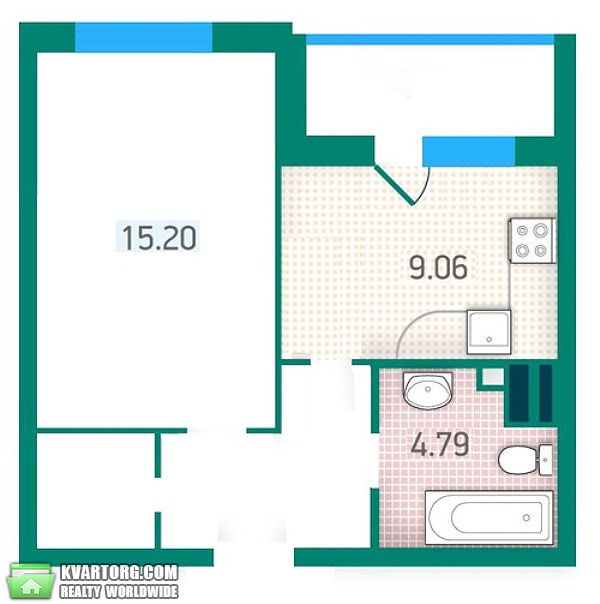 Sell 1-room apartment. Киев,  Кольцова бул — photo 2