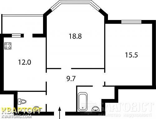 Sell 2-room apartment. Киев,  Гайдара — photo 2