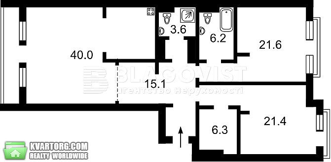 Sell 3-room apartment. Киев,  Окипной Раисы — photo 4